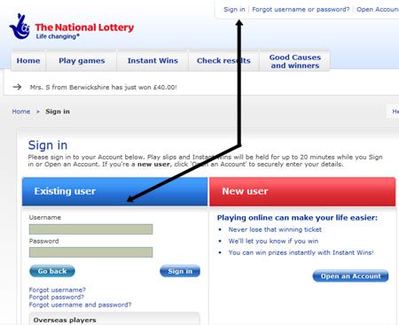 lottery online account|my online lottery account.